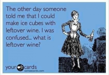 Ice Cubes out of Wine